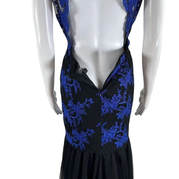 Adrianna Papell Hailey 4 Mermaid Backless Prom Dress Sequin Formal HOCO Gown - Picture 9 of 16